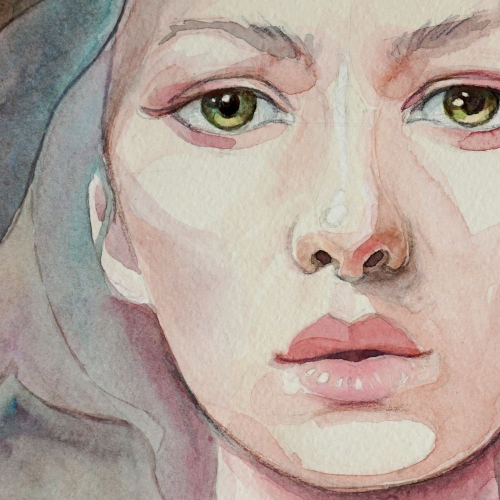 Портрет акварелью