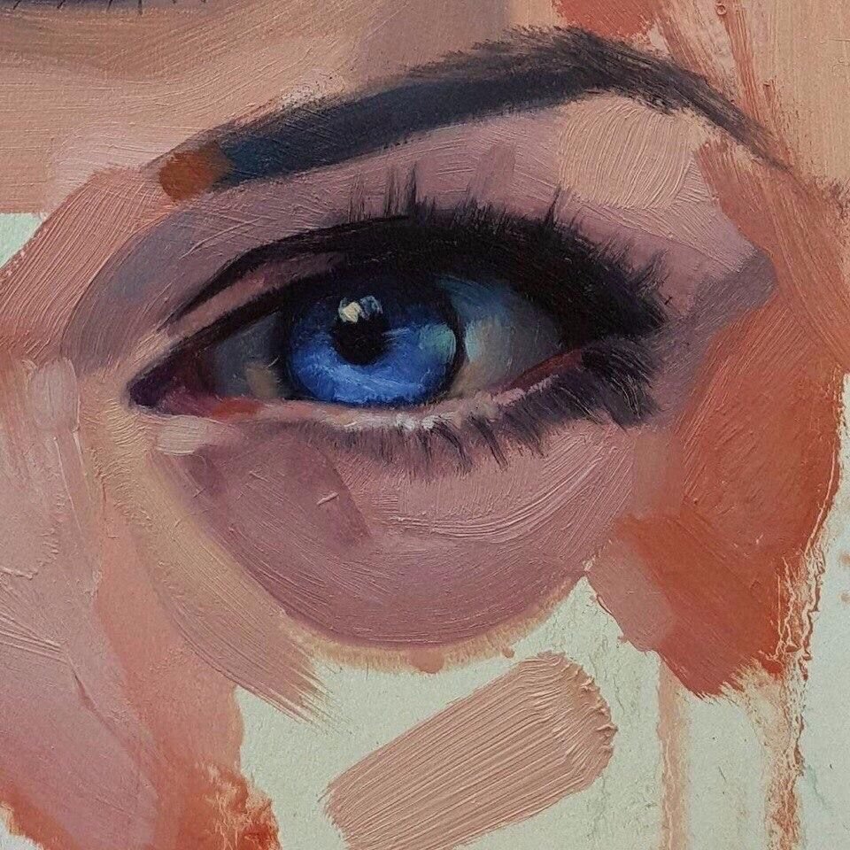 Глаза маслом живопись