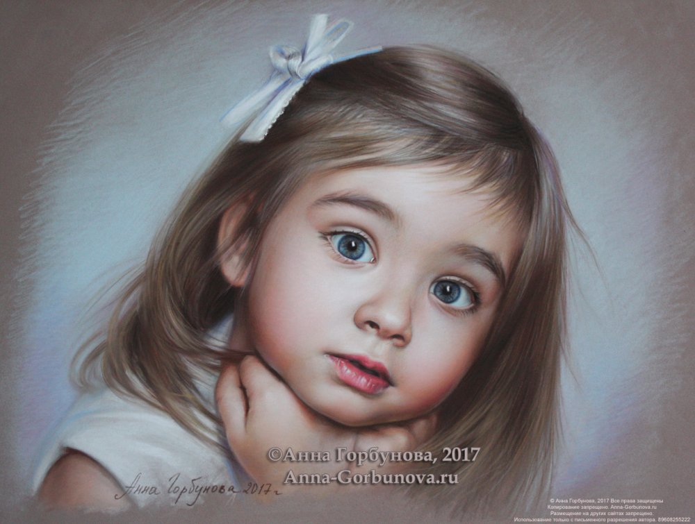 Портрет пастелью Анна Горбунова