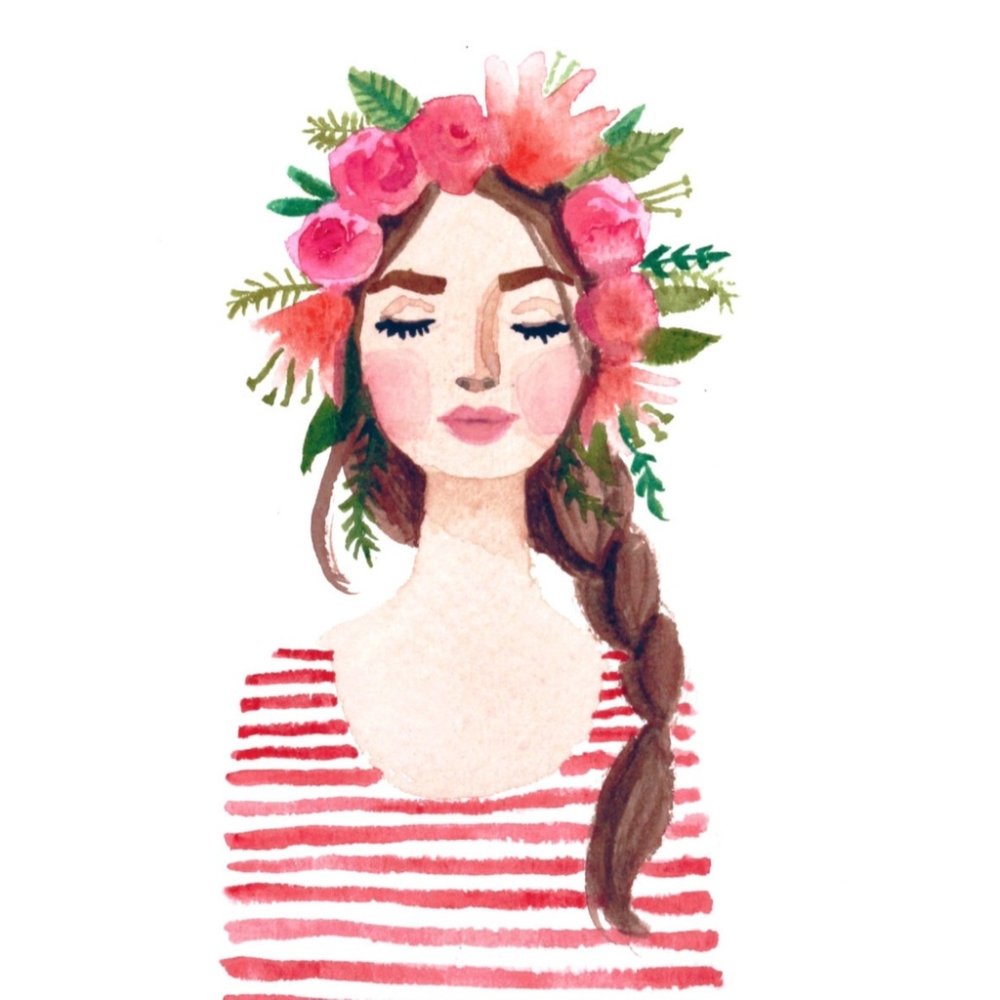 Девушка в венке