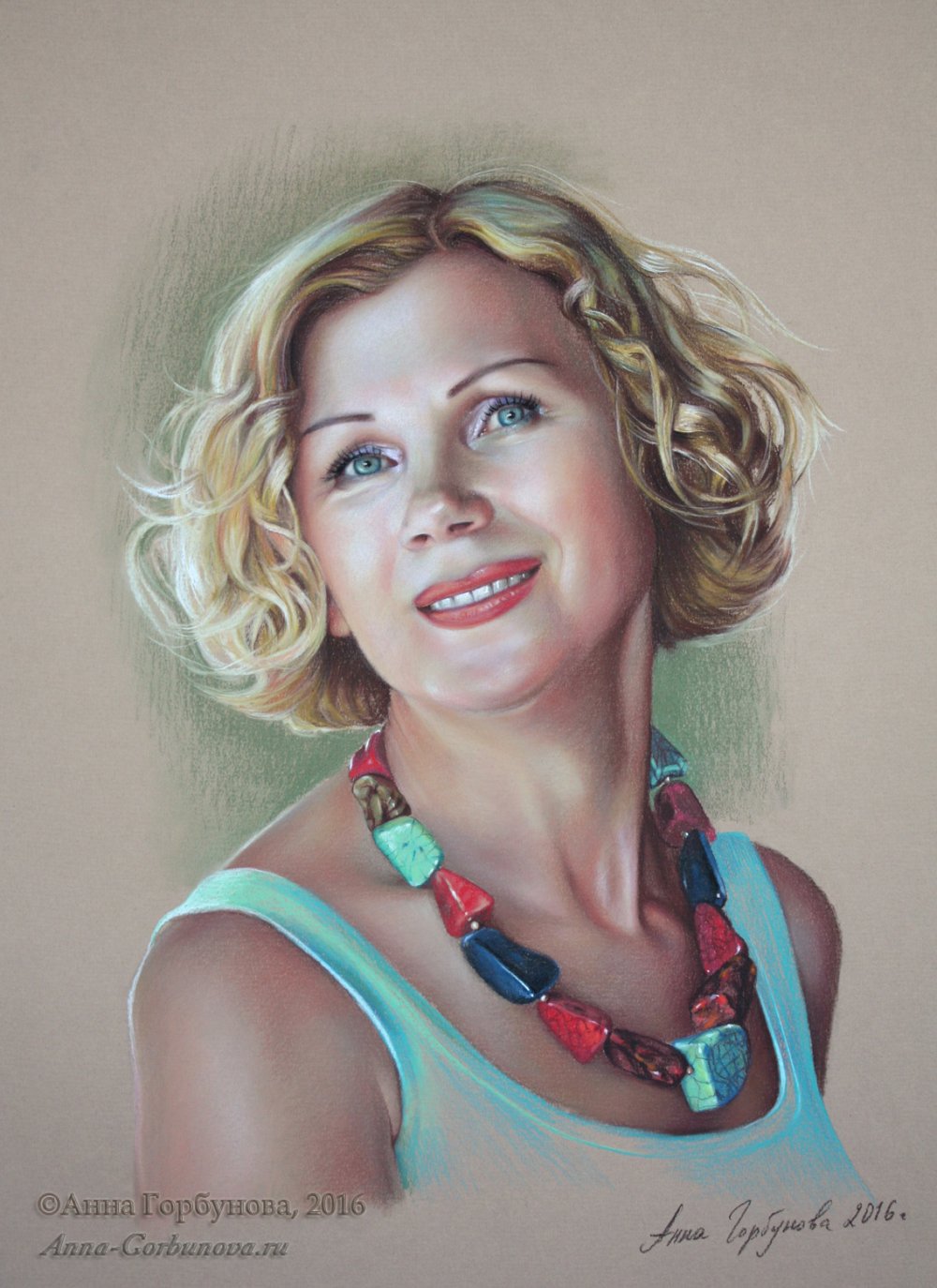 Портрет пастелью Анна Горбунова