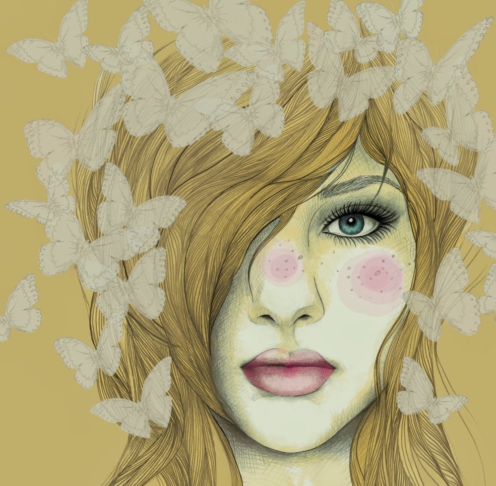 Женский образ рисунок