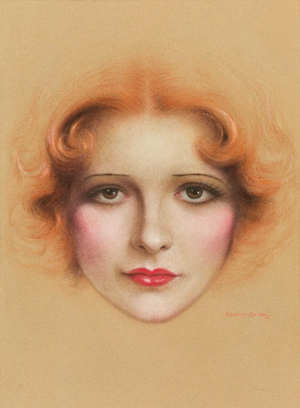 Женский портрет пастелью