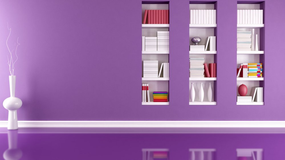 Фиолетовые полки