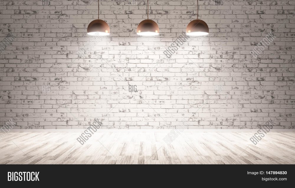 Белая кирпичная стена