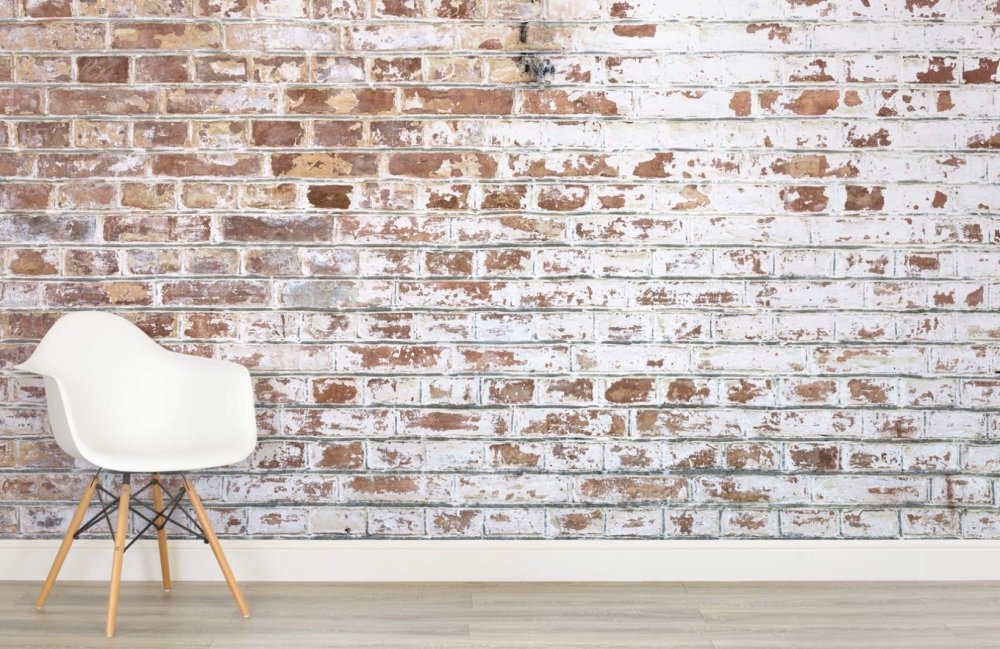 Состаренная кирпичная стена