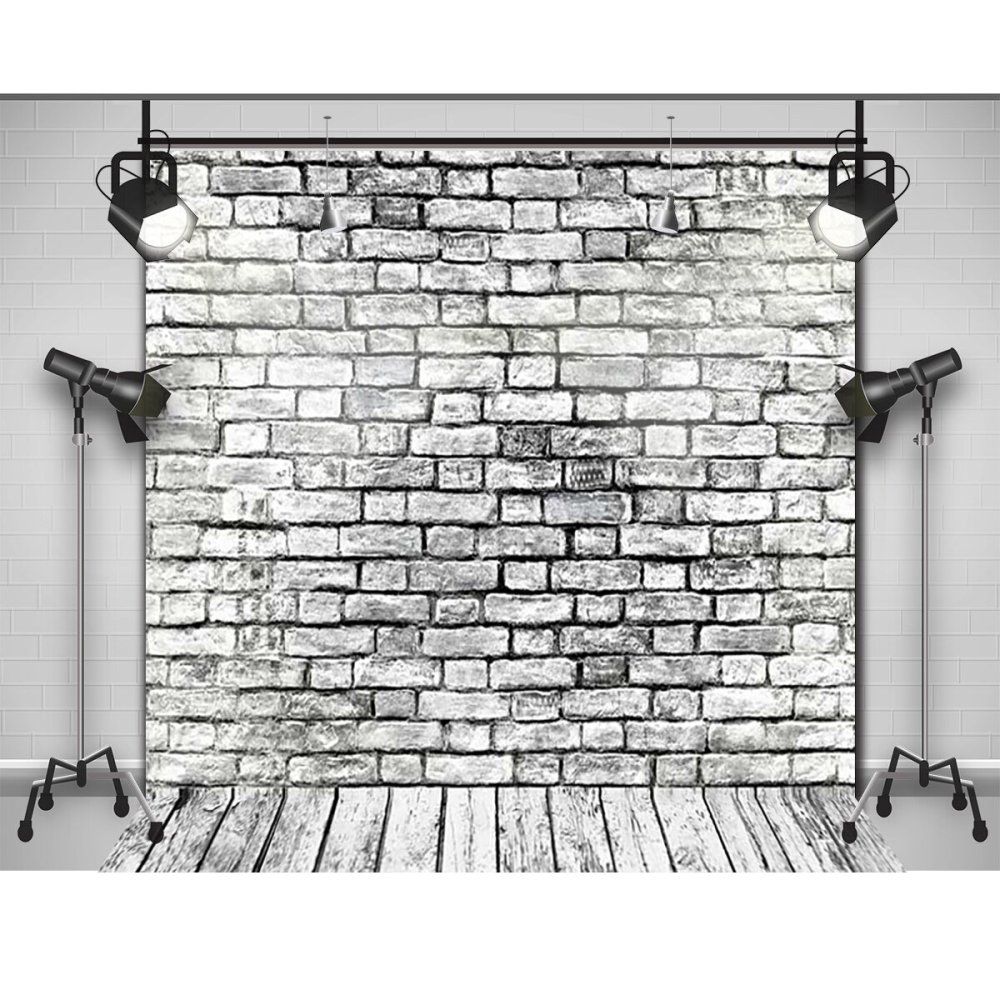 Серая кирпичная стена