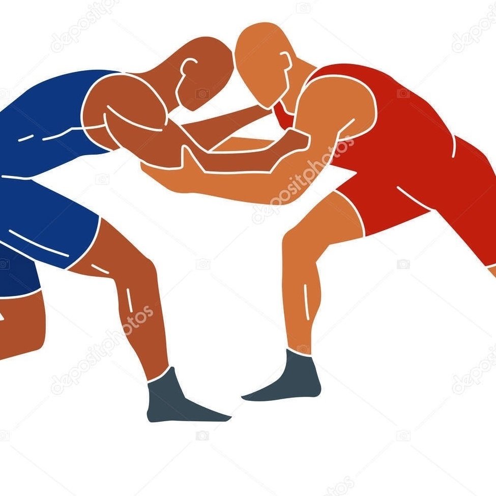 Борцы в графике