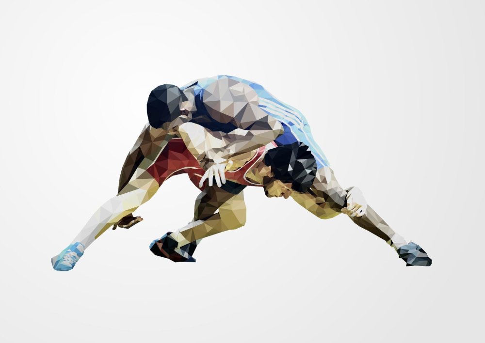 Греко Рим борьба фон