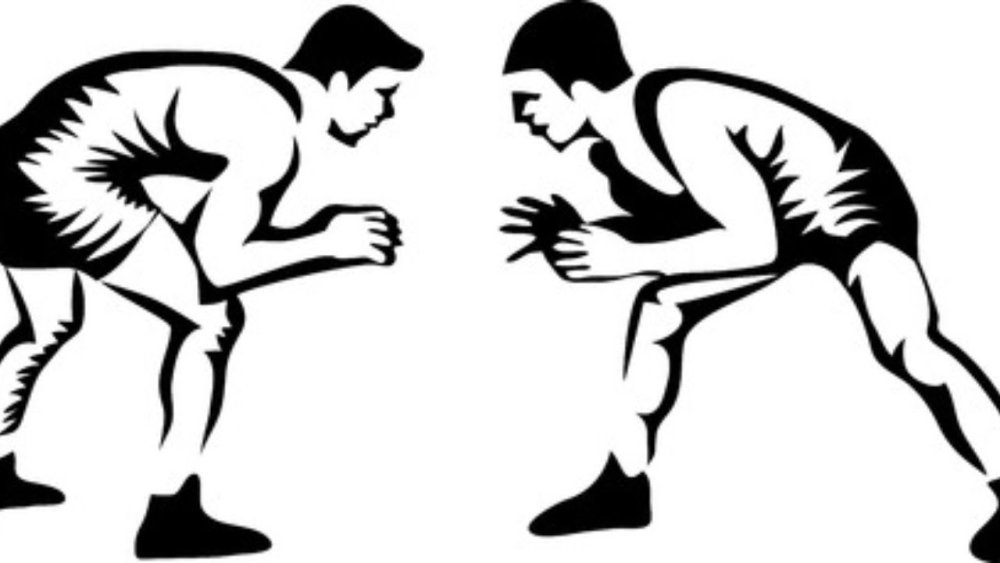 Борцы эскиз