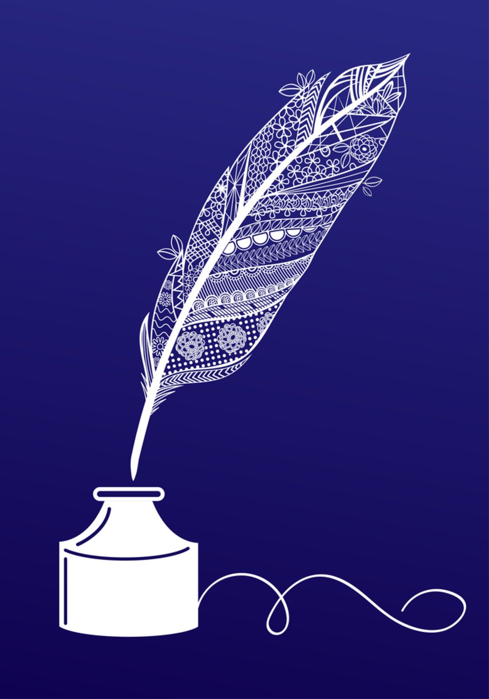 Перо и чернильница