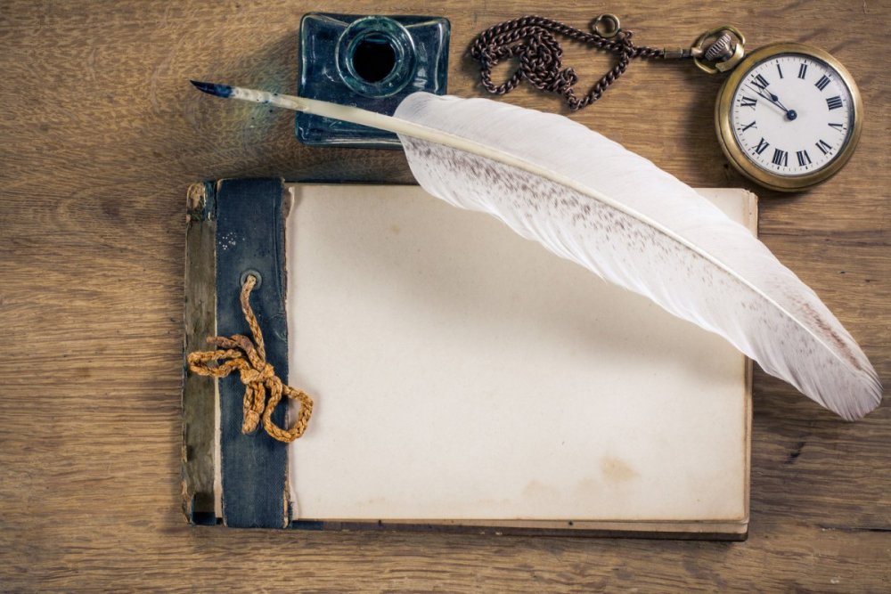 Фон для презентации с пером