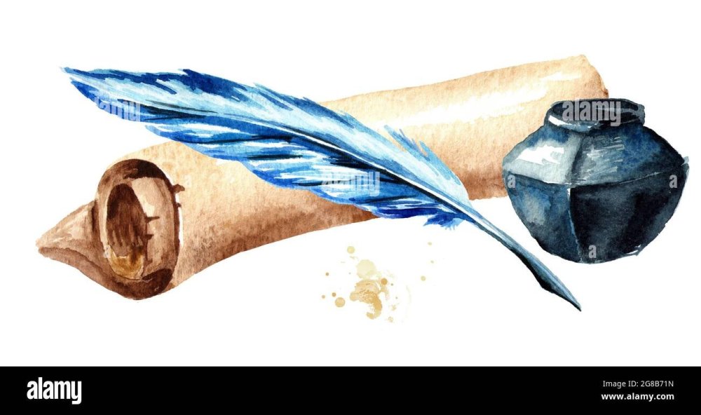 Изображение свитка и пера