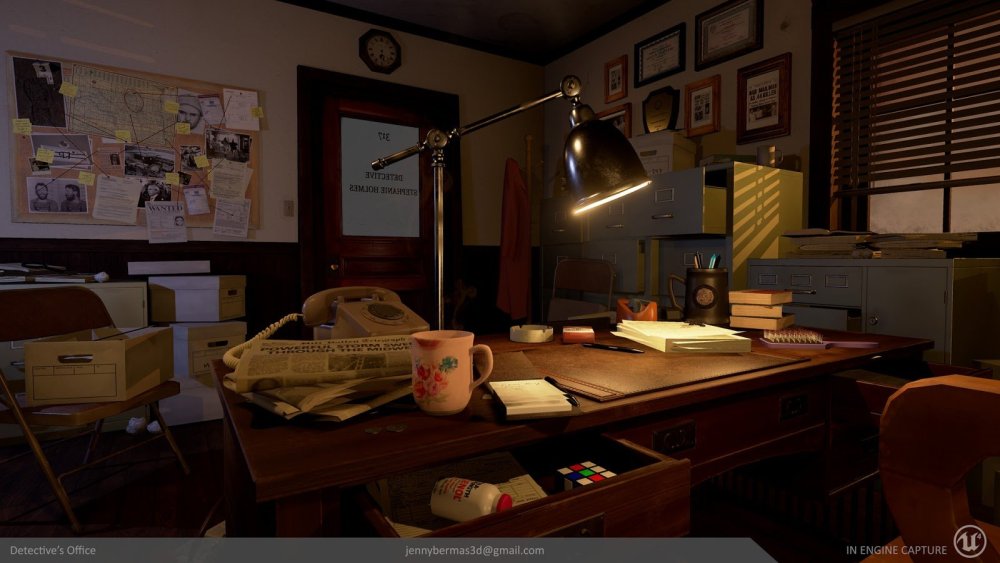 Стол детектива