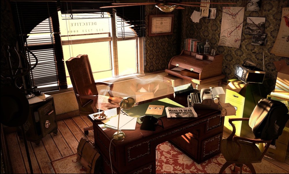 Нуарный детектив Леон