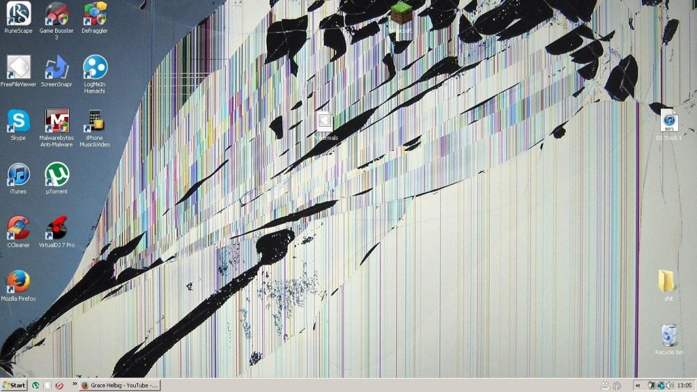 Разбитый экран эффект