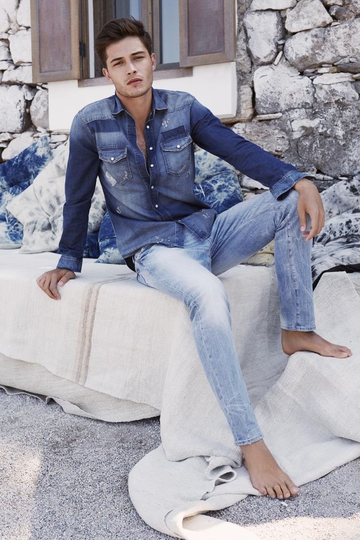 Francisco Lachowski модель в джинсах