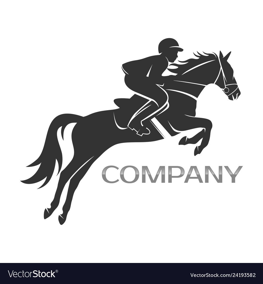 Логотип с лошадью и всадником