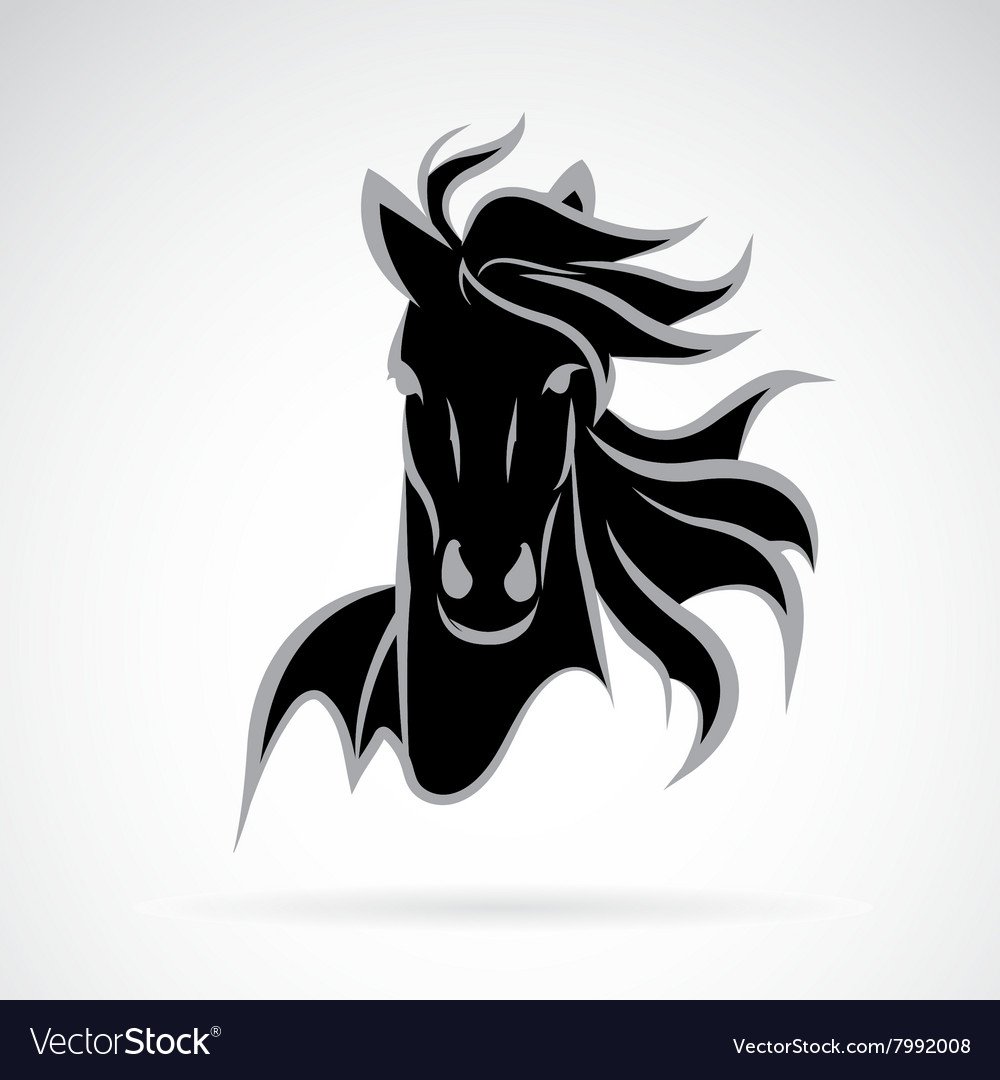 Логотип морда лошади и человека