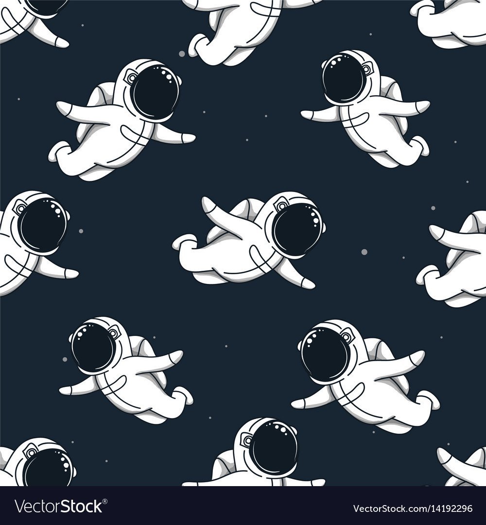 Космонавт в разных позах