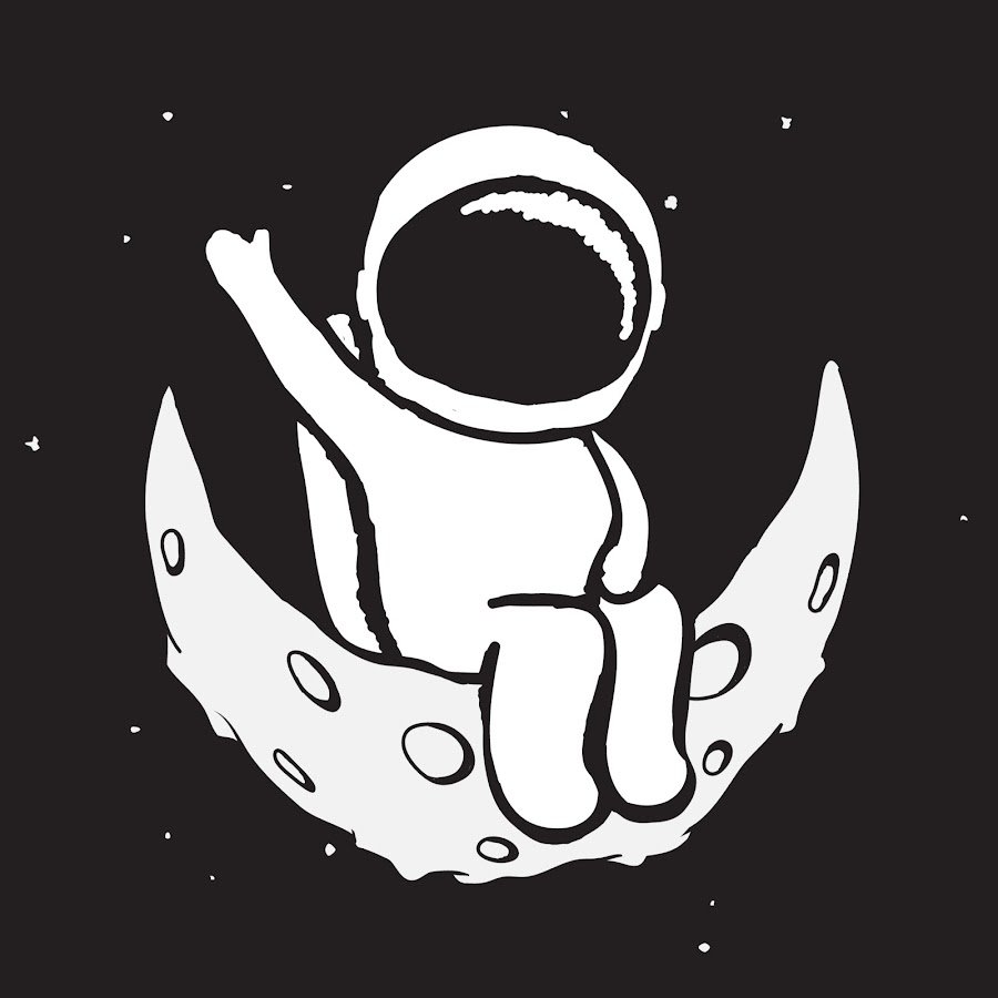 Космонавт арт Минимализм