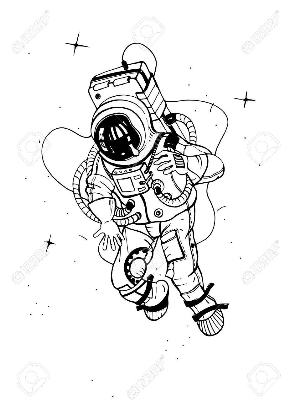 Стилизованный космонавт