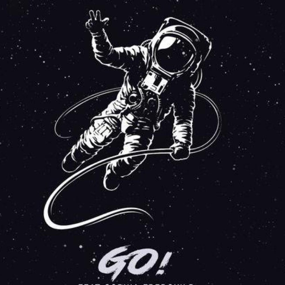 Космонавт и звезды