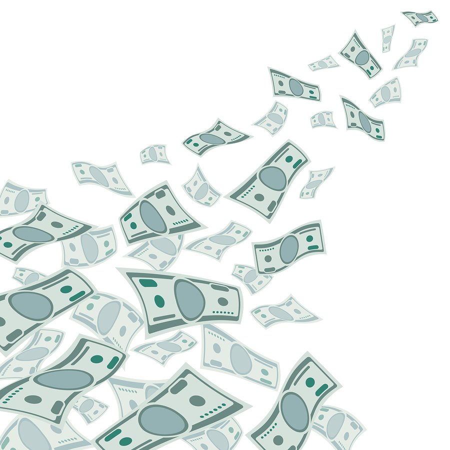 Купюры летят