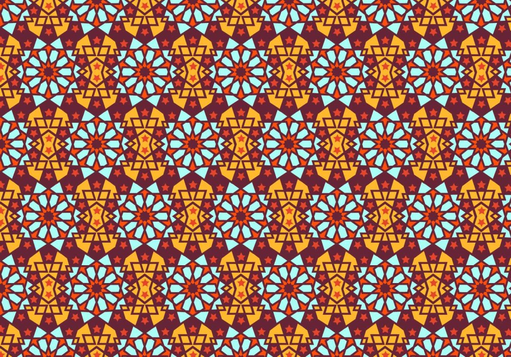 Арабский узор паттерн