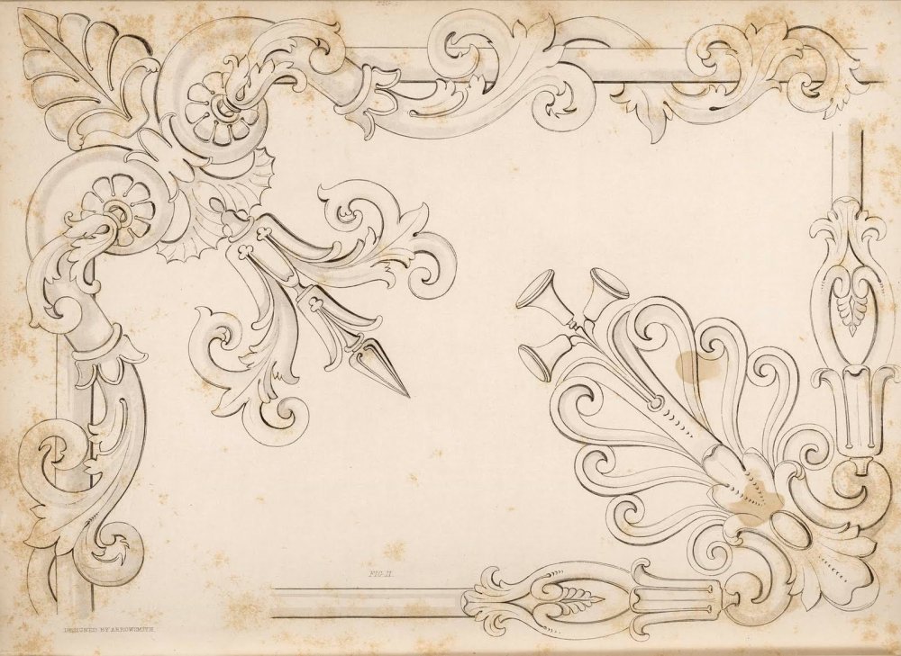 Орнамент в стиле Ампир лепнина