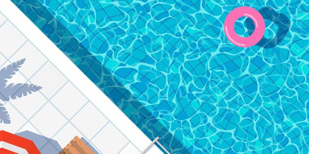 Бассейн вид сверху