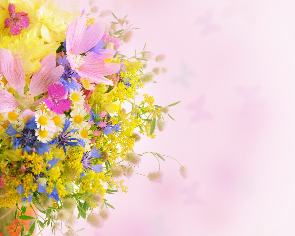 Весенний натюрморт с мимозой