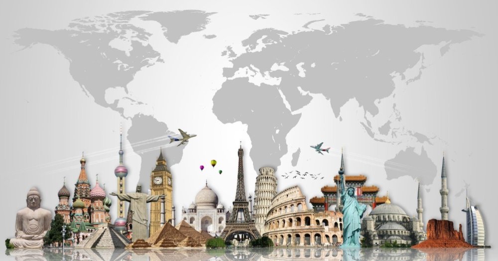 Баннер путешествия по миру