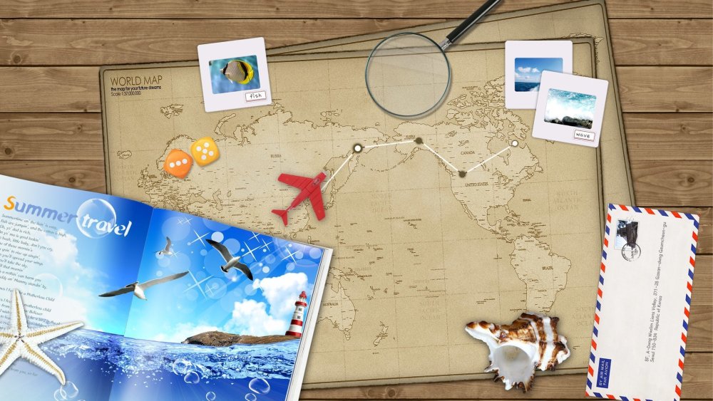 Фон для презентации путешествие