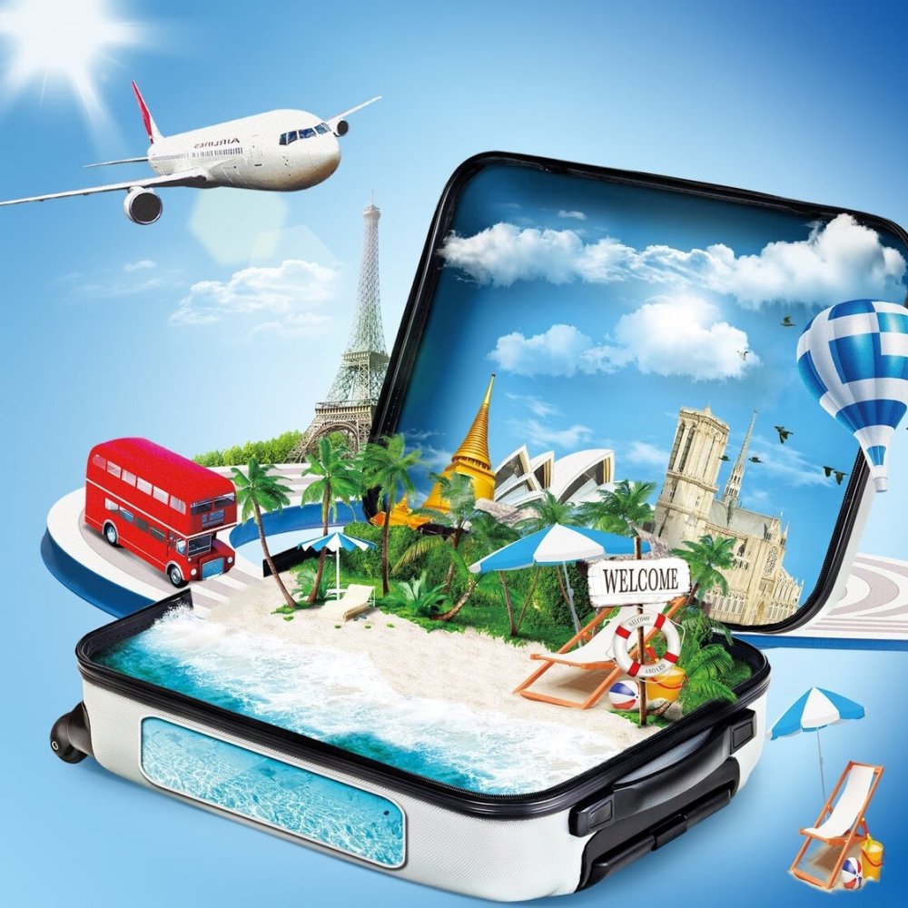 Путешествия коллаж