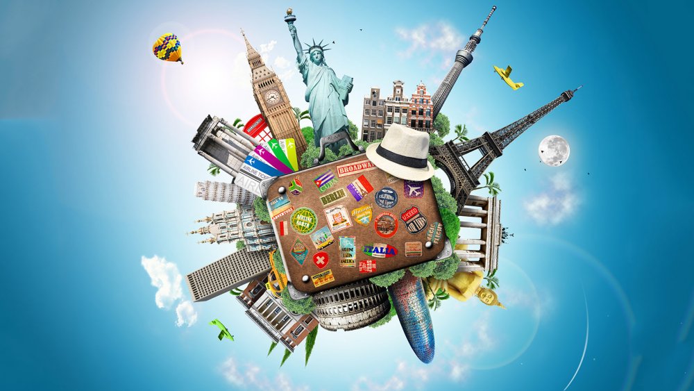 Фон для презентации путешествие