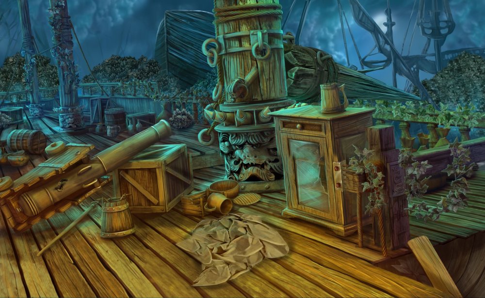 Палуба корабля арт