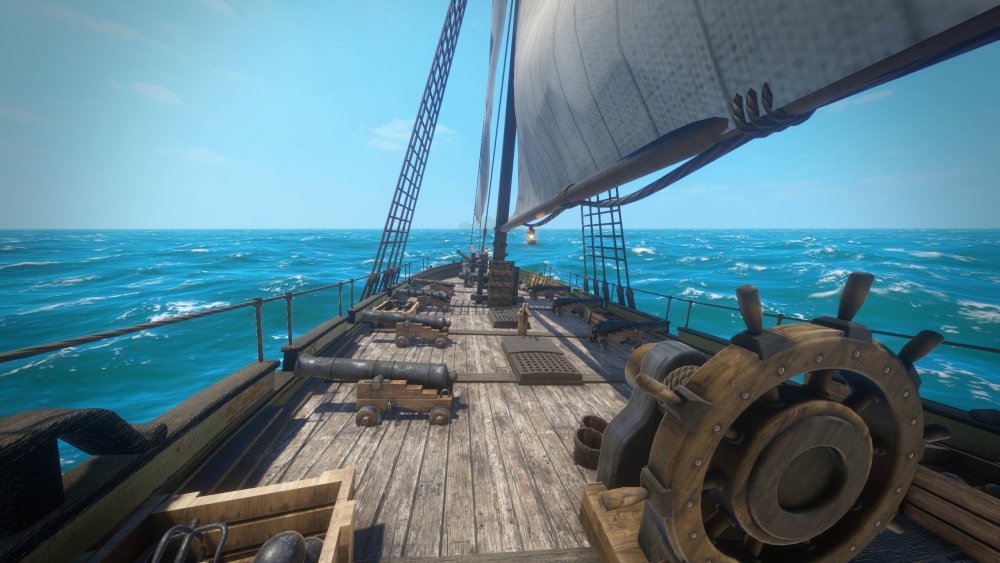 Палуба парусного корабля