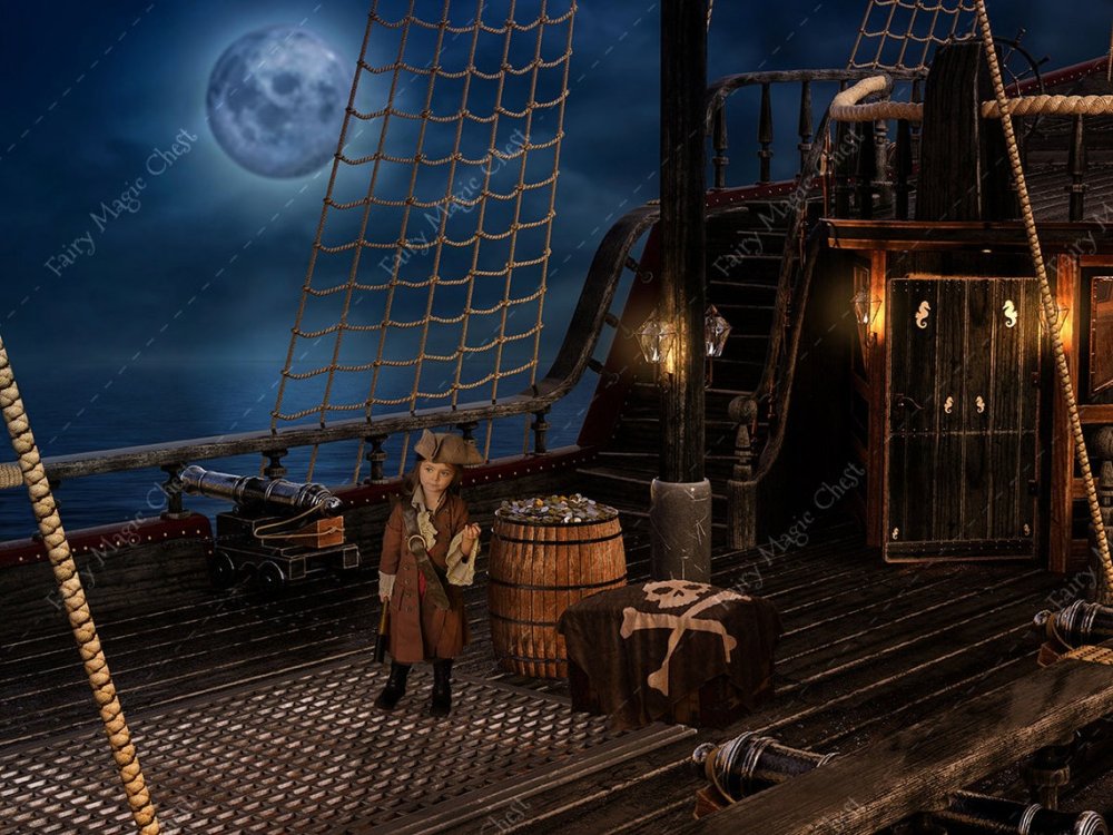 Палуба пиратского корабля для гачи