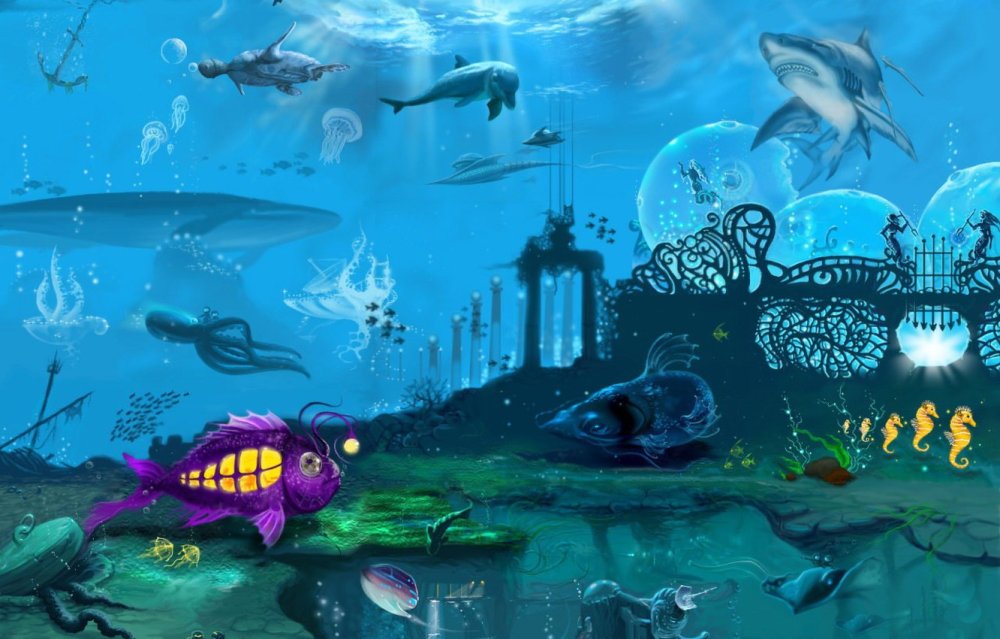Фон Морское дно для детей
