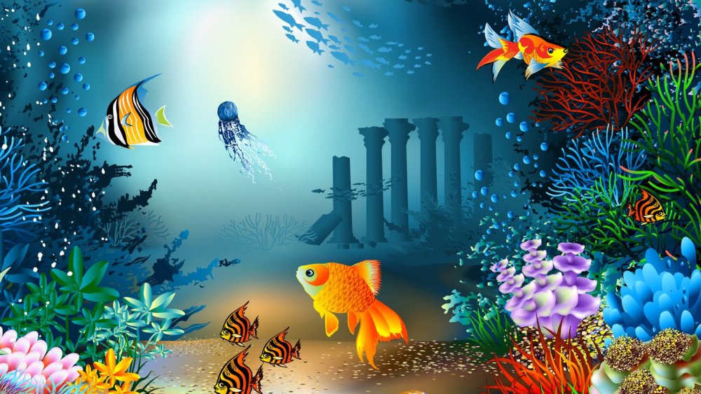 Фон Морское дно для детей