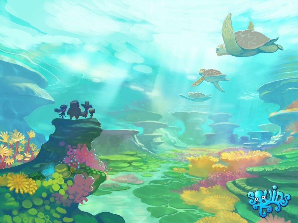 Морское дно вектор