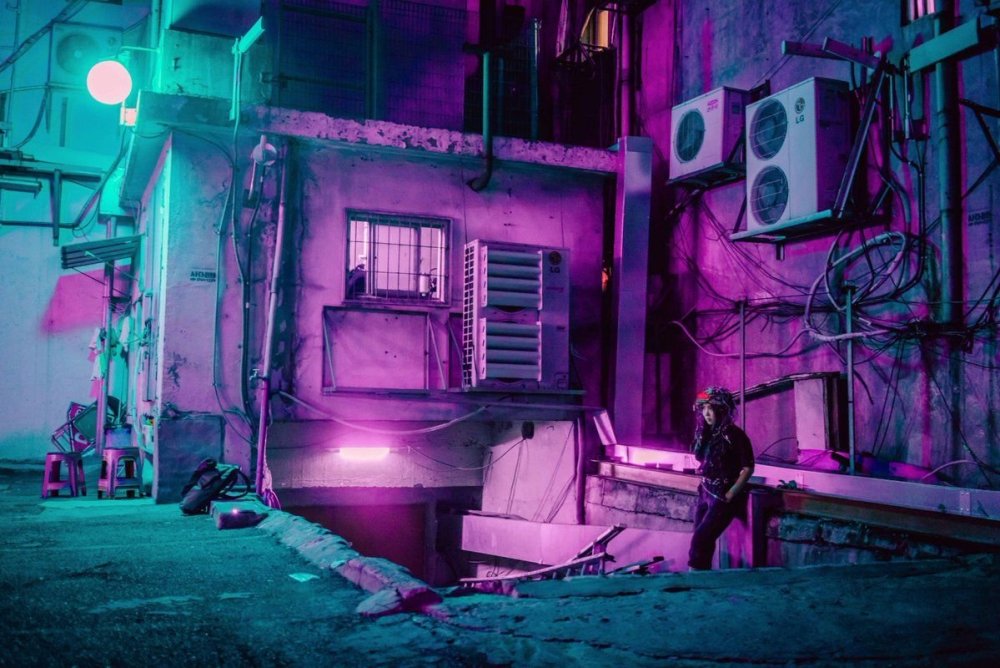 Синтвейв интерьер