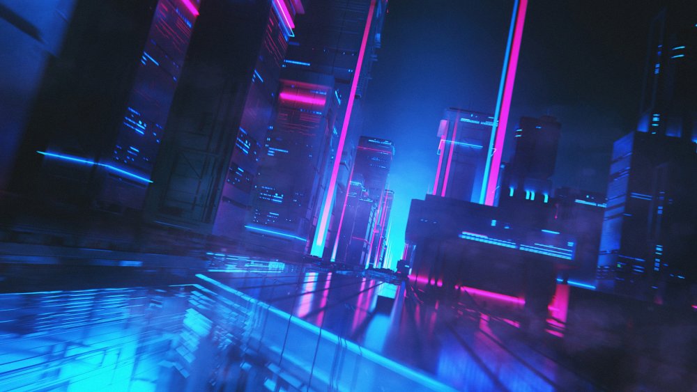 Баннер в стиле киберпанк