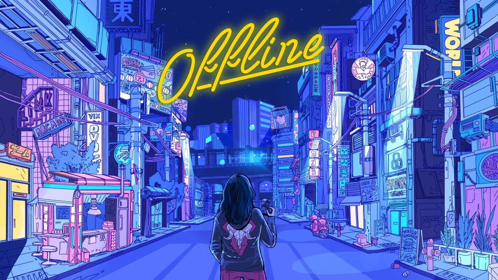 Cyberpunk 2077 улица неон