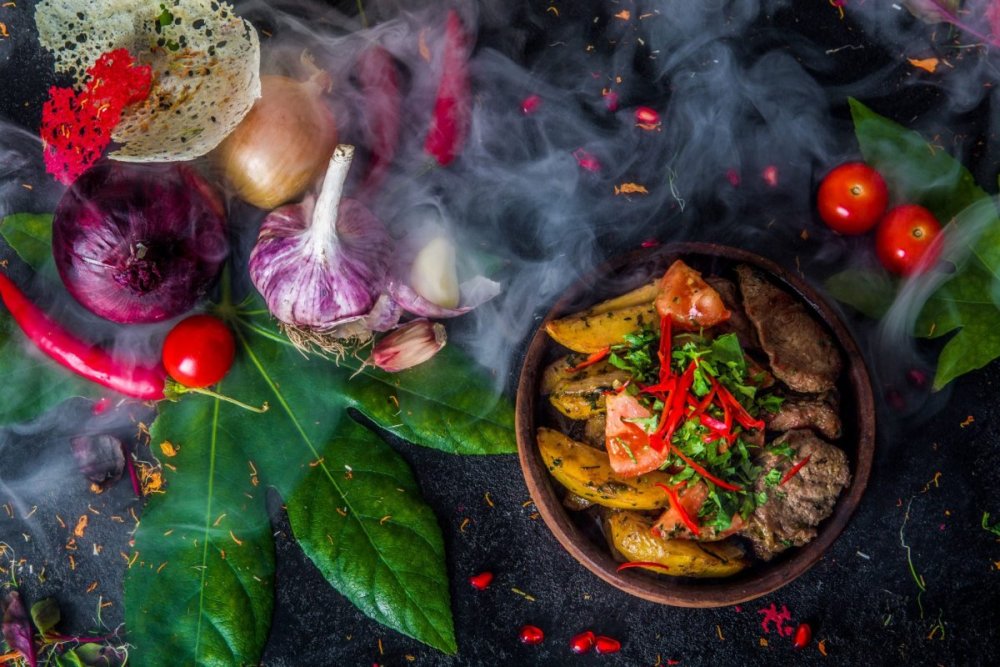 Кавказская кухня фон