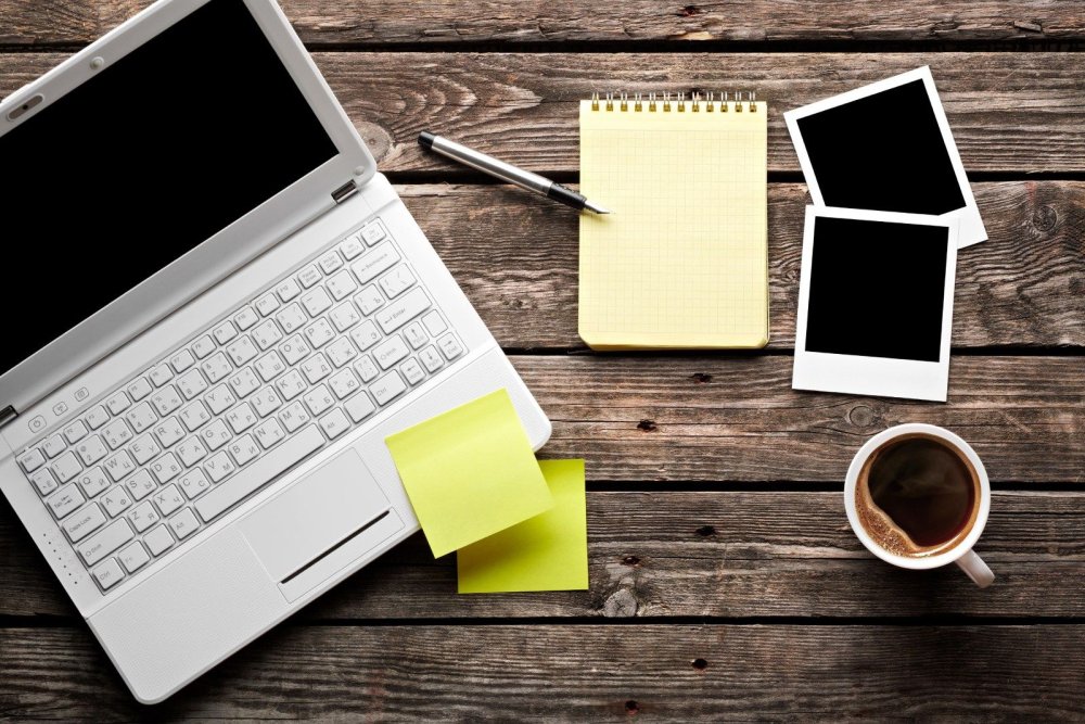 Компьютер и цветы