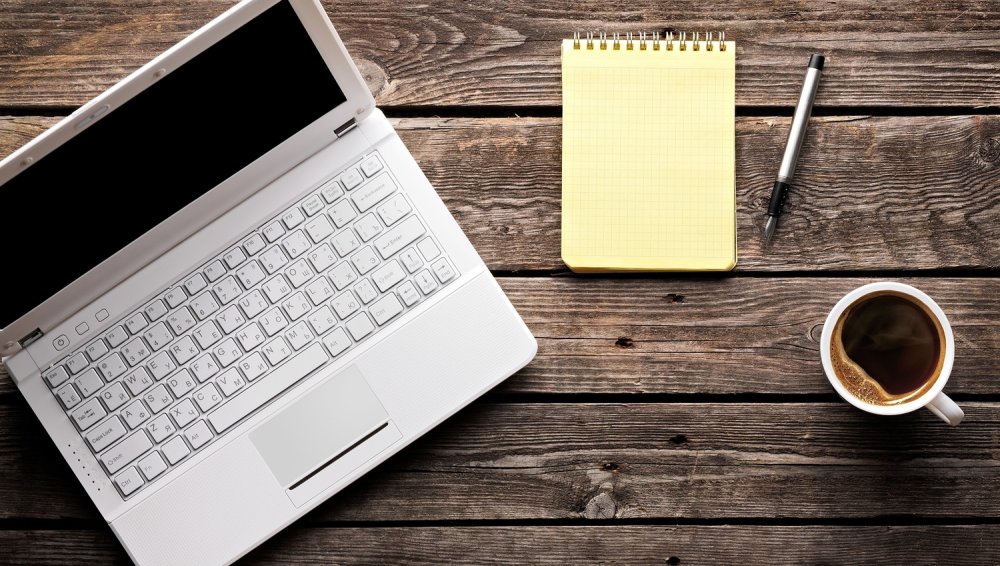 Кофе ноутбук блокнот