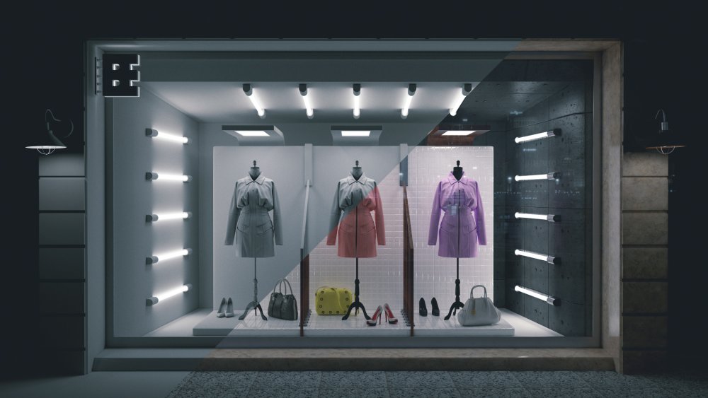 Витрина магазина гуччи