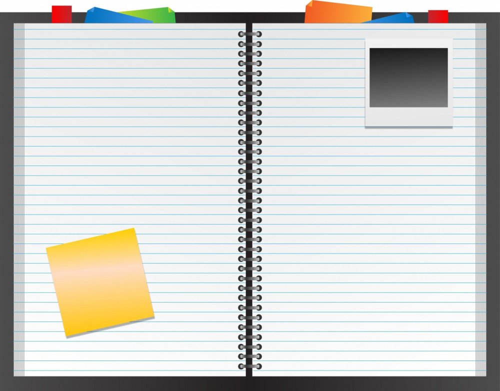 Фон в виде блокнота